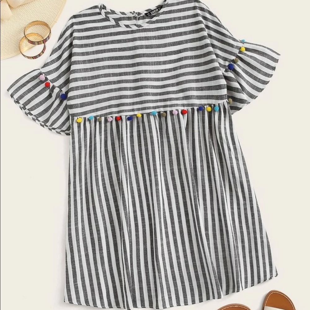 Ruffle Cuff Dress
